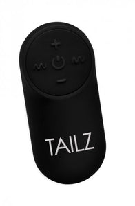 Plug anal vibratório, recaregavel com cauda de raposa branca - TAILZ