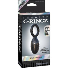 Carregar imagem no visualizador da galeria, Anel Peniano com Vibração - Buzz Bomb - C-RINGZ
