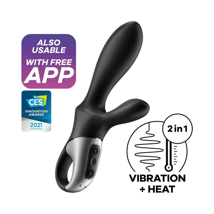 Vibrador com Estimulador de Clitóris e Aquecimento com APP - Heat Climax + - Satisfyer