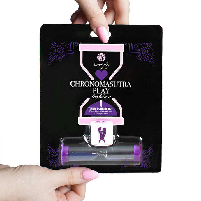Dado com posições e ampulheta - versão para Lésbicas - Chronomasutra Play Lesbian