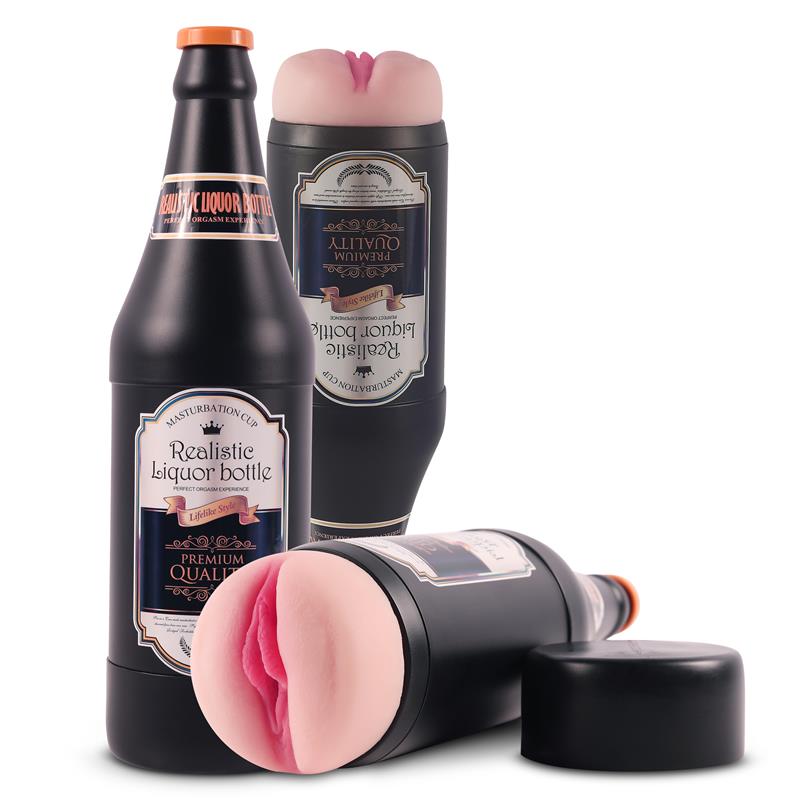 Masturbador Vagina SONYA disfarçado de garrafa de licor - SHEQUMasturbador Vagina SONYA disfarçado de garrafa de licor - SHEQU