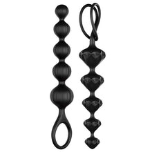 Carregar imagem no visualizador da galeria, Conjunto de 2 Tiras Anais Love Beads Pretas - SATISFYER
