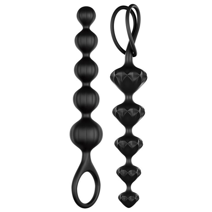 Conjunto de 2 Tiras Anais Love Beads Pretas - SATISFYER