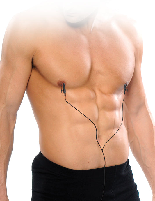 Pinças para mamilos com electroestimulação - Shock Therapy Nipple Clamps