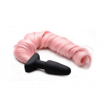 Carregar imagem no visualizador da galeria, Plug Anal com cauda de pónei cor-de-rosa - TAILZ
