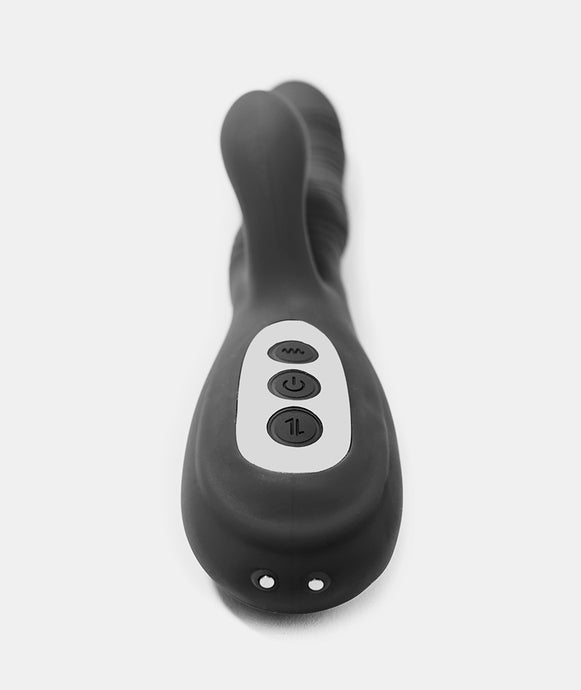 Vibrador Recarregável com Movimento de Rotação e Estimulador de Clitóris - NYX -Langloys