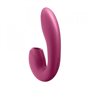 Vibrador com estimulador de clitoris com ondas de pressão e APP - Sunray - Satisfyer