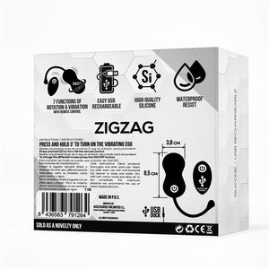 Ovo Vibratório Rotativo com Comando - ZIGZAG - TARDENOCHE